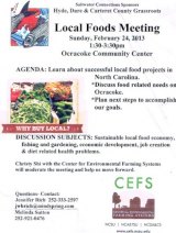 Local Foods Meeting Scheduled for Feb. 24th
